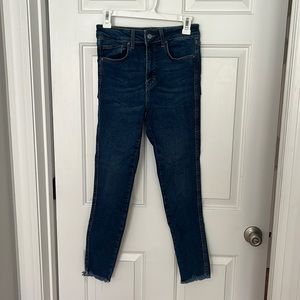 Blue free people denim jeans